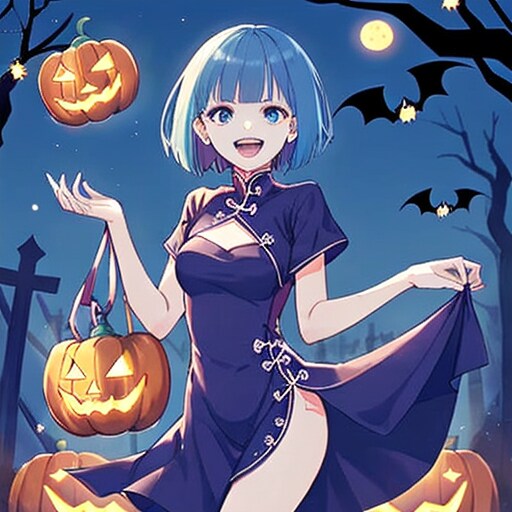 チャイナドレス×パンプキン