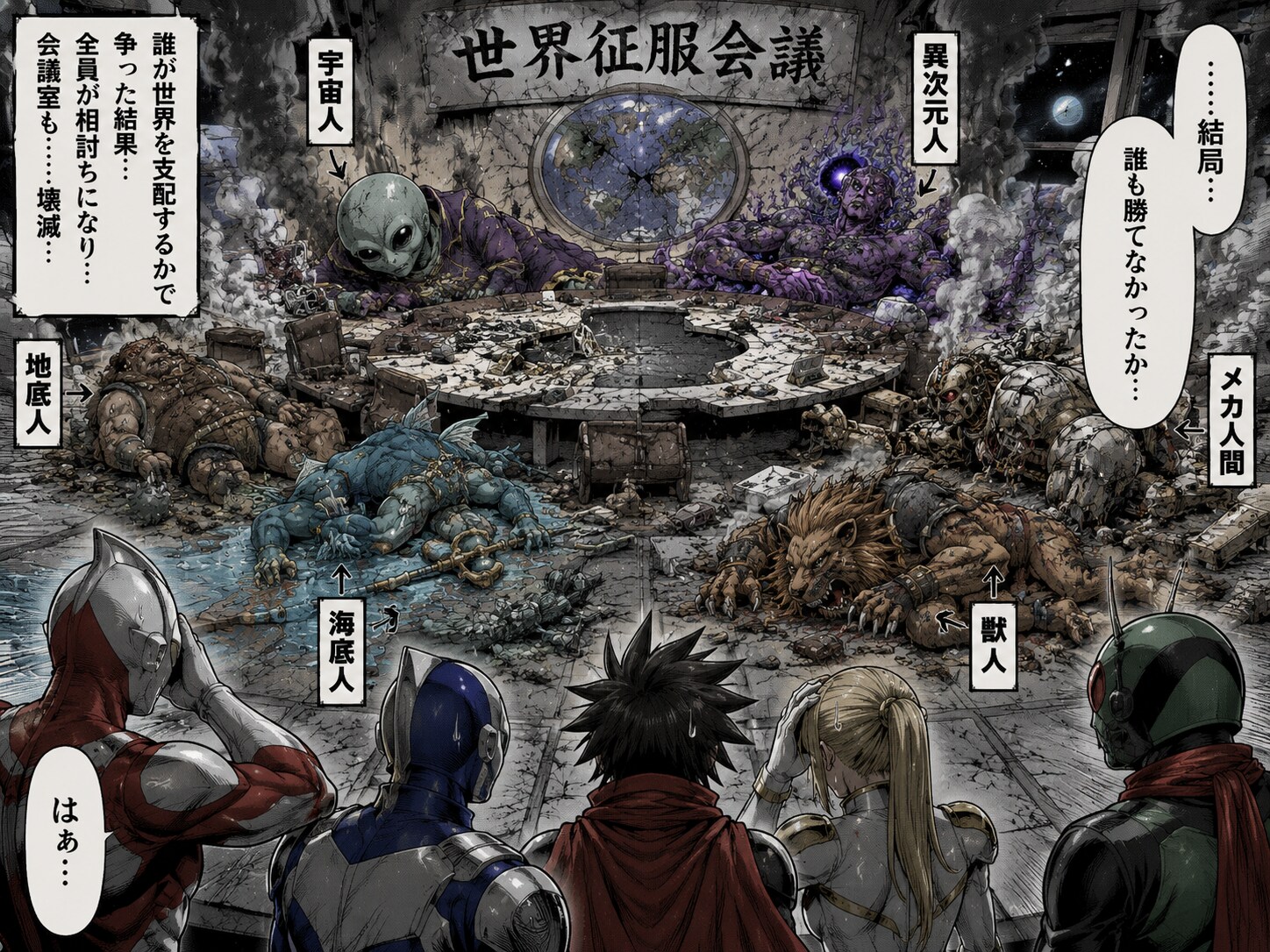 Fight Between Villains