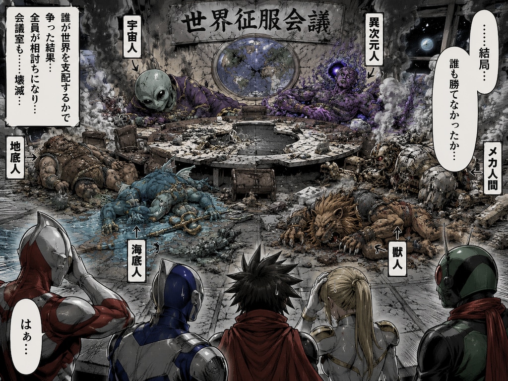 Fight Between Villains