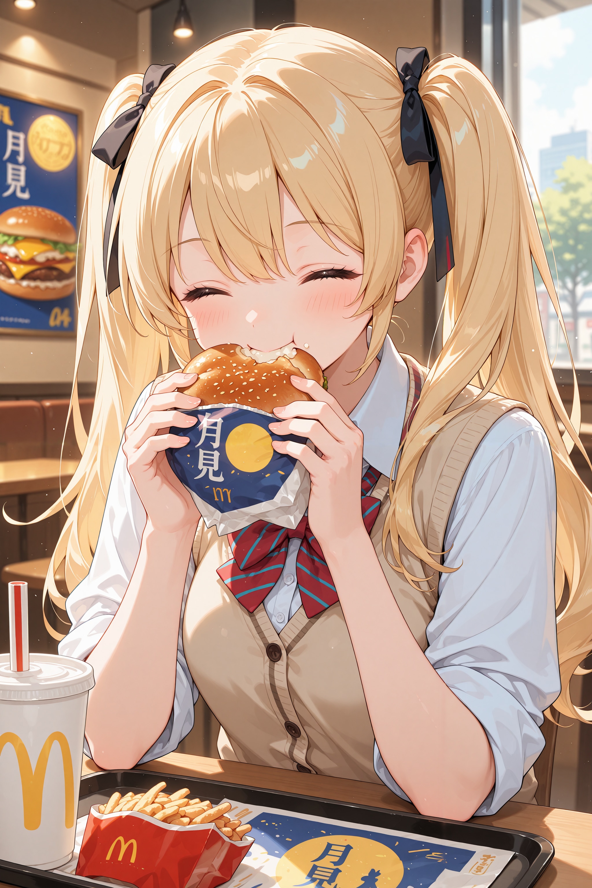 月見バーガー | の人気AIイラスト・グラビア