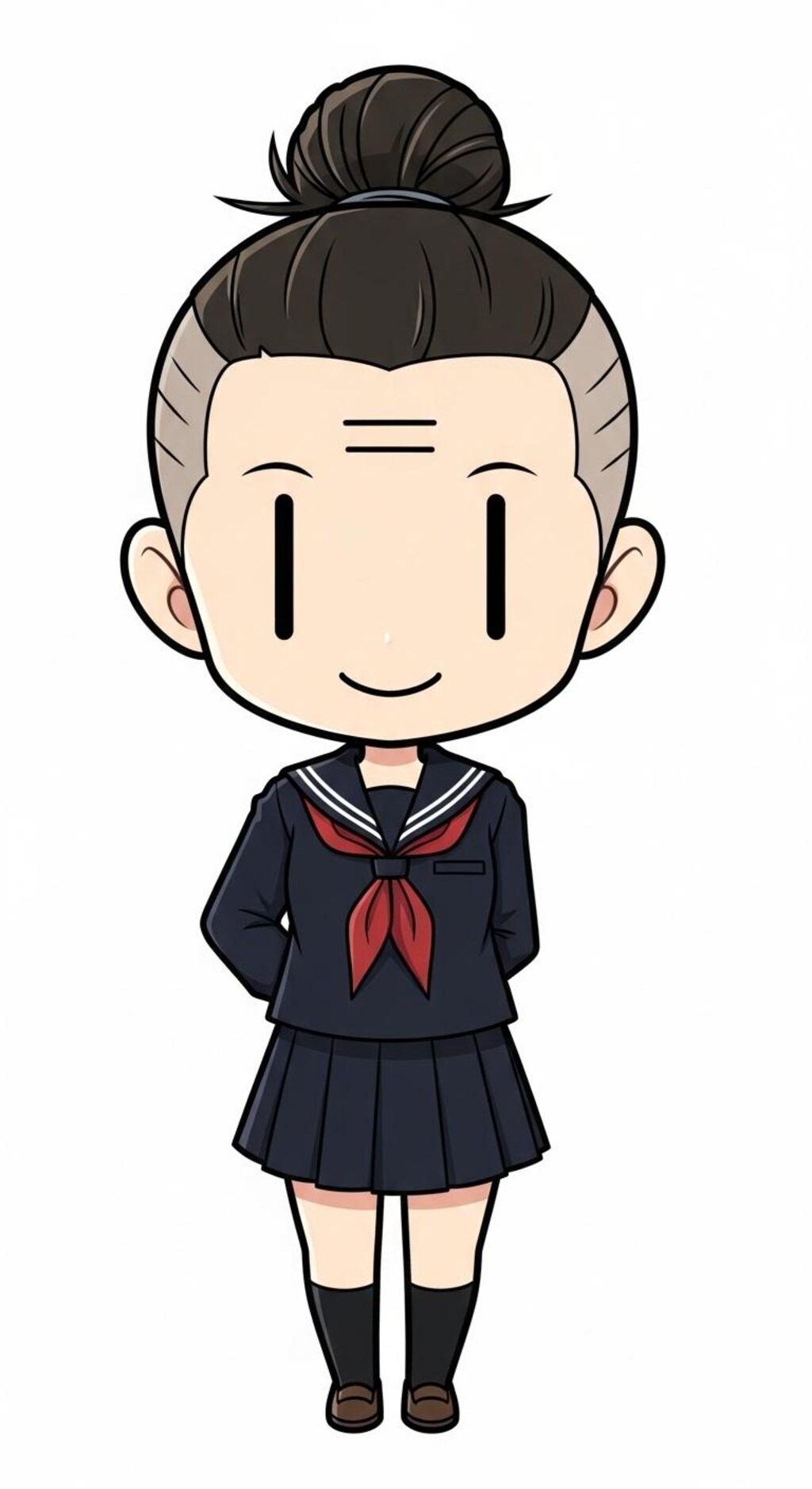 スク水モロ(セーラー服バージョン)