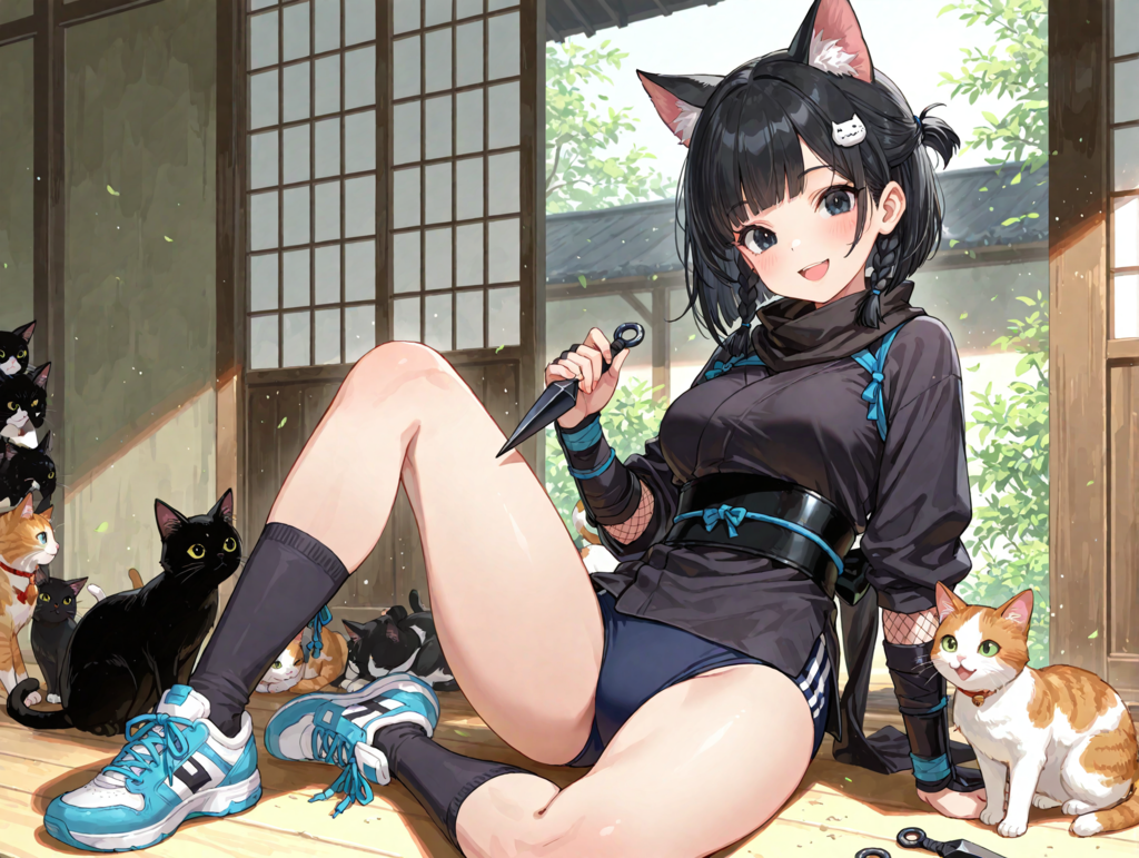 忍ルマに興味ありそうな凜猫ちゃん