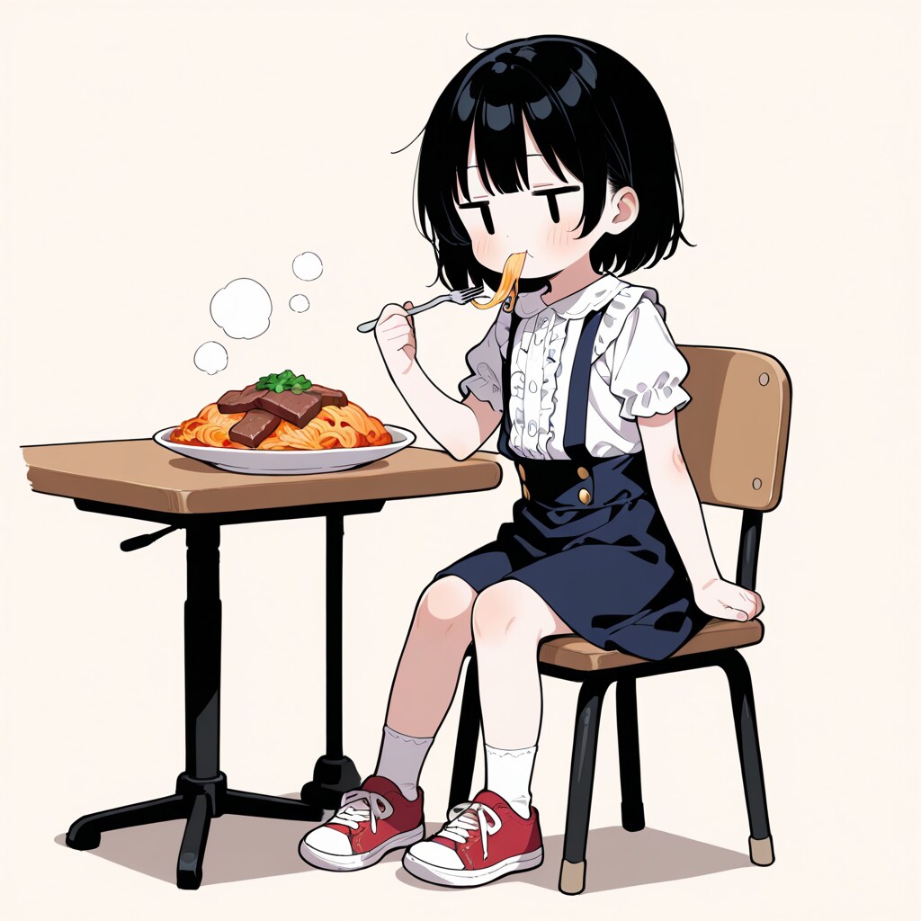 （生）パスタを食べる