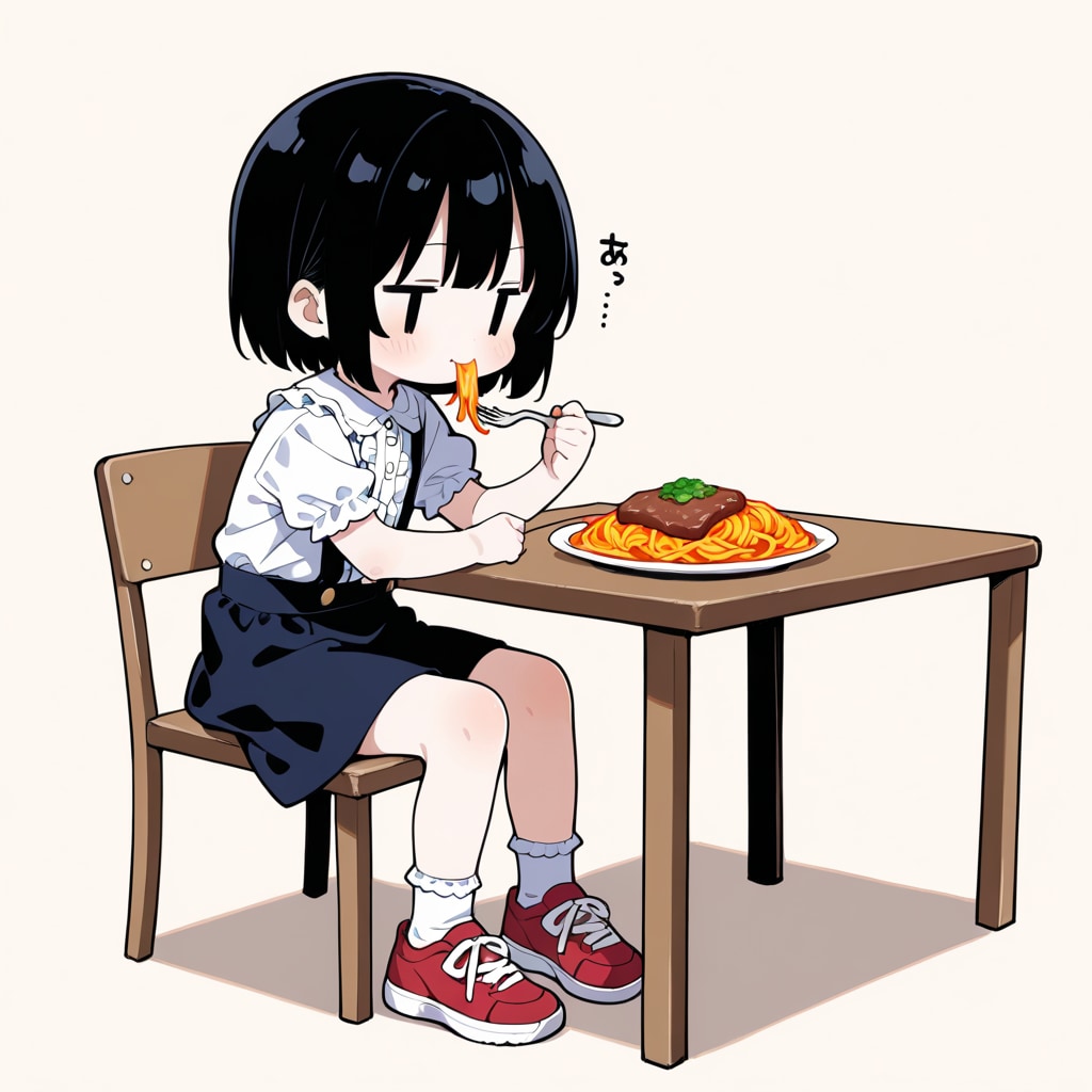（生）パスタを食べる