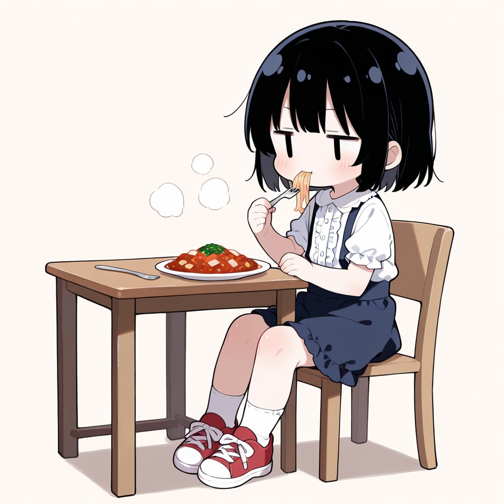 （生）パスタを食べる