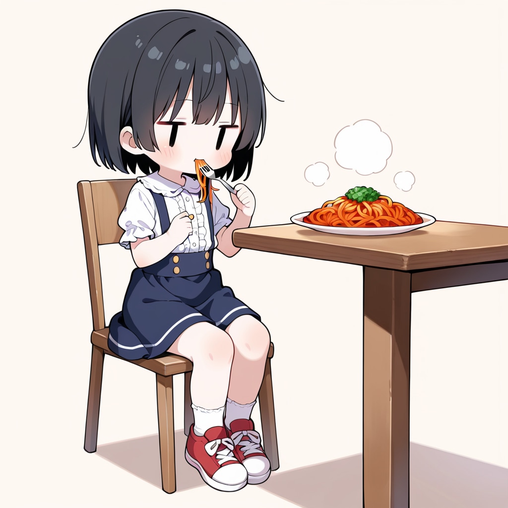 （生）パスタを食べる