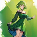 緑の少女 2枚目