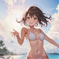 波打ち際の彼女 2枚目