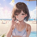 波打ち際の彼女 5枚目
