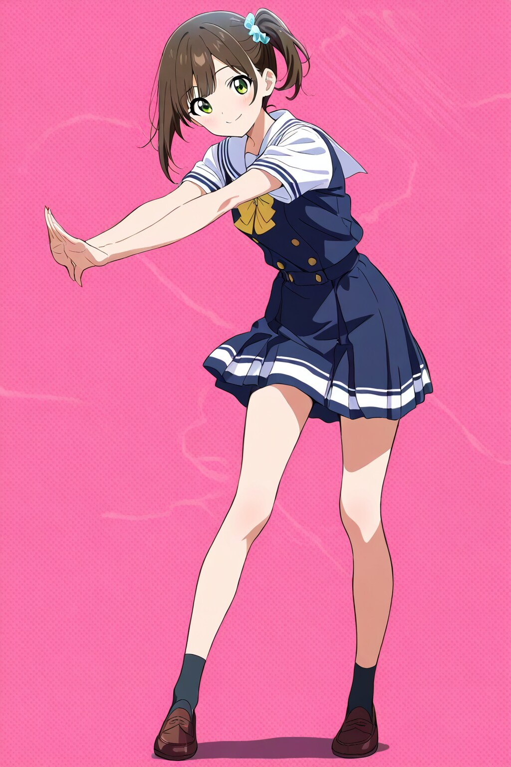 ストレッチをするＪＫ