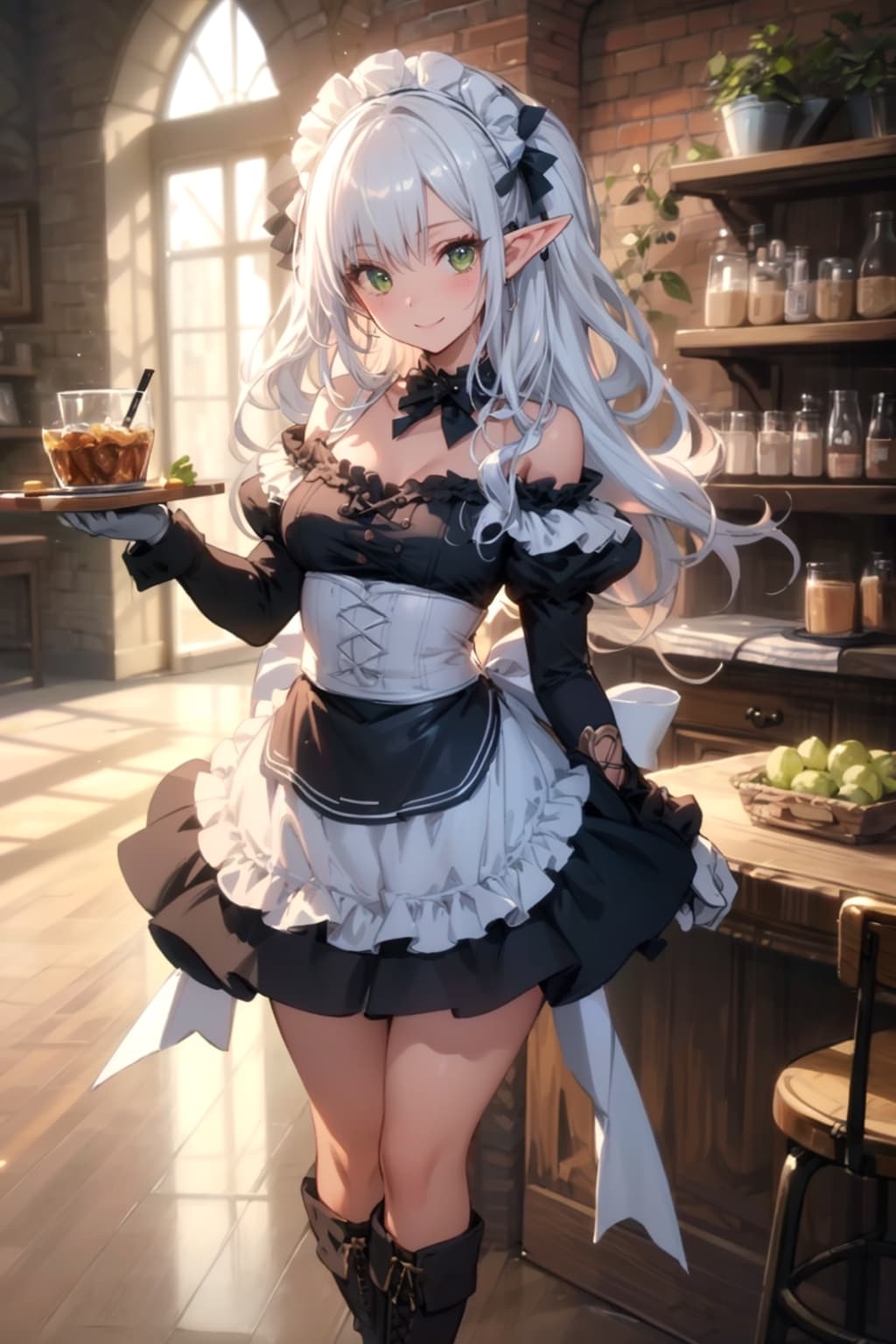 ぐでんぐでん亭ウェイターちゃん「いらっしゃいませ！どうぞこちらのお席に！」