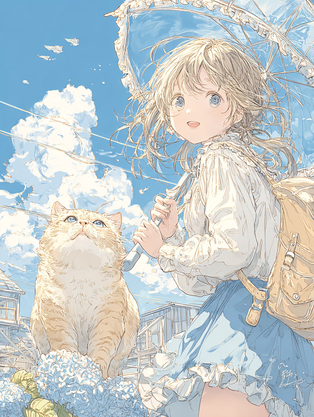 日傘の少女