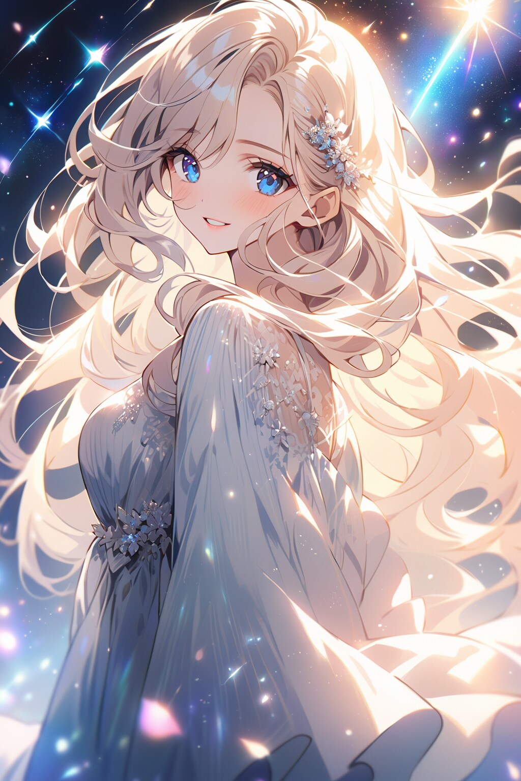 星空と女の子　その４