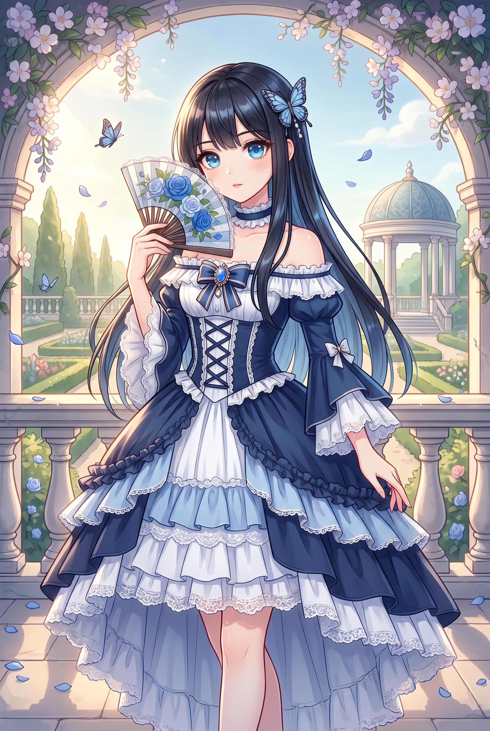 翡翠蝶舞庭園 | の人気AIイラスト・グラビア