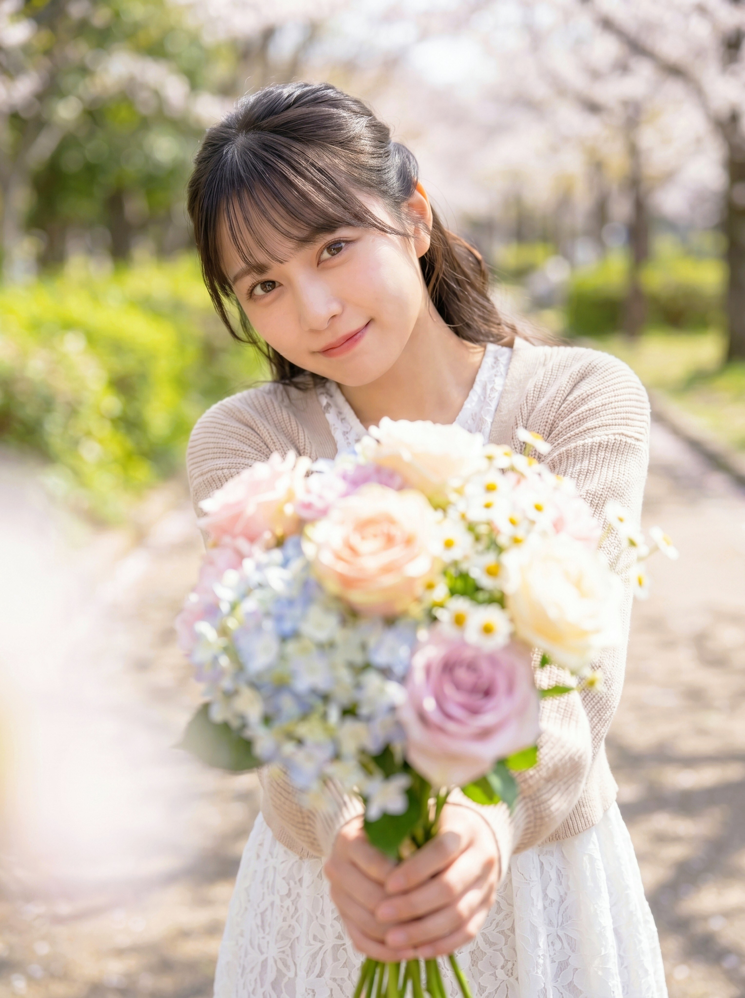 「花を贈る」新作未投稿画像 | の人気AIイラスト・グラビア