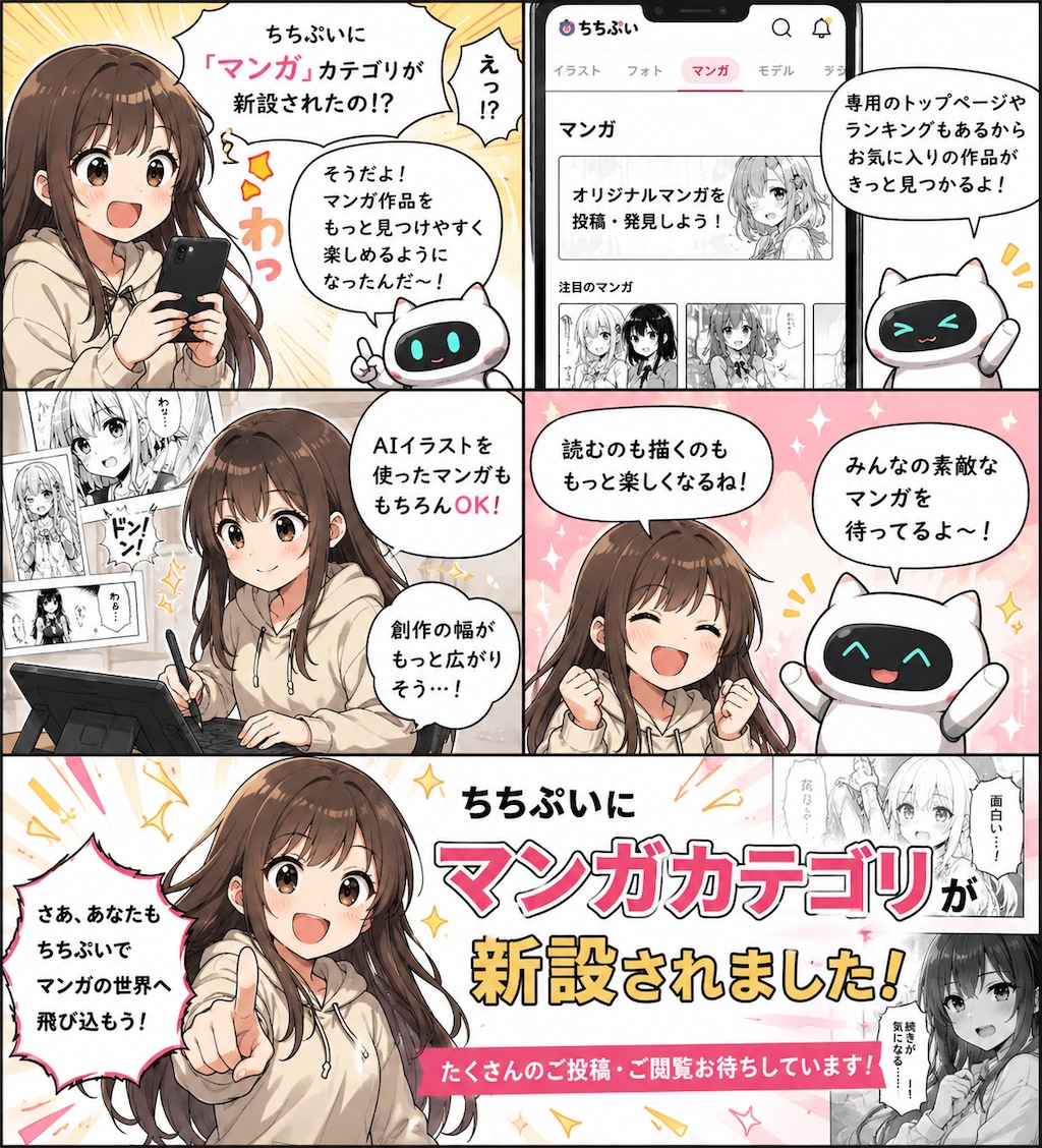 ちちぷいにマンガカテゴリーが新設されたそうですよ