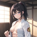 先輩の柔肌と腹筋 2枚目