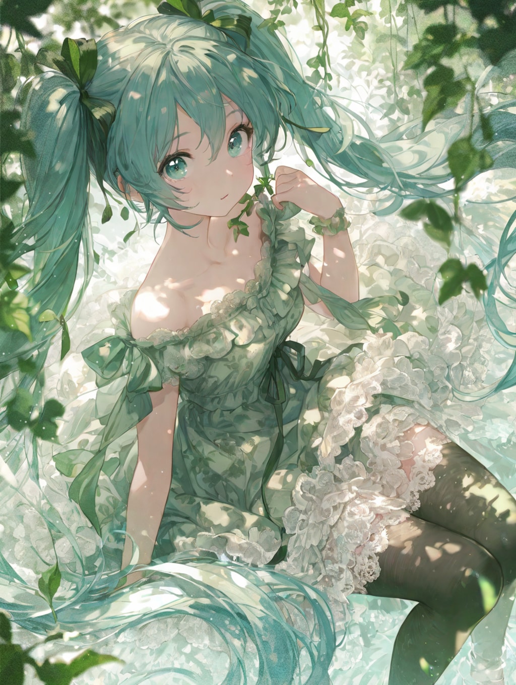 緑の下