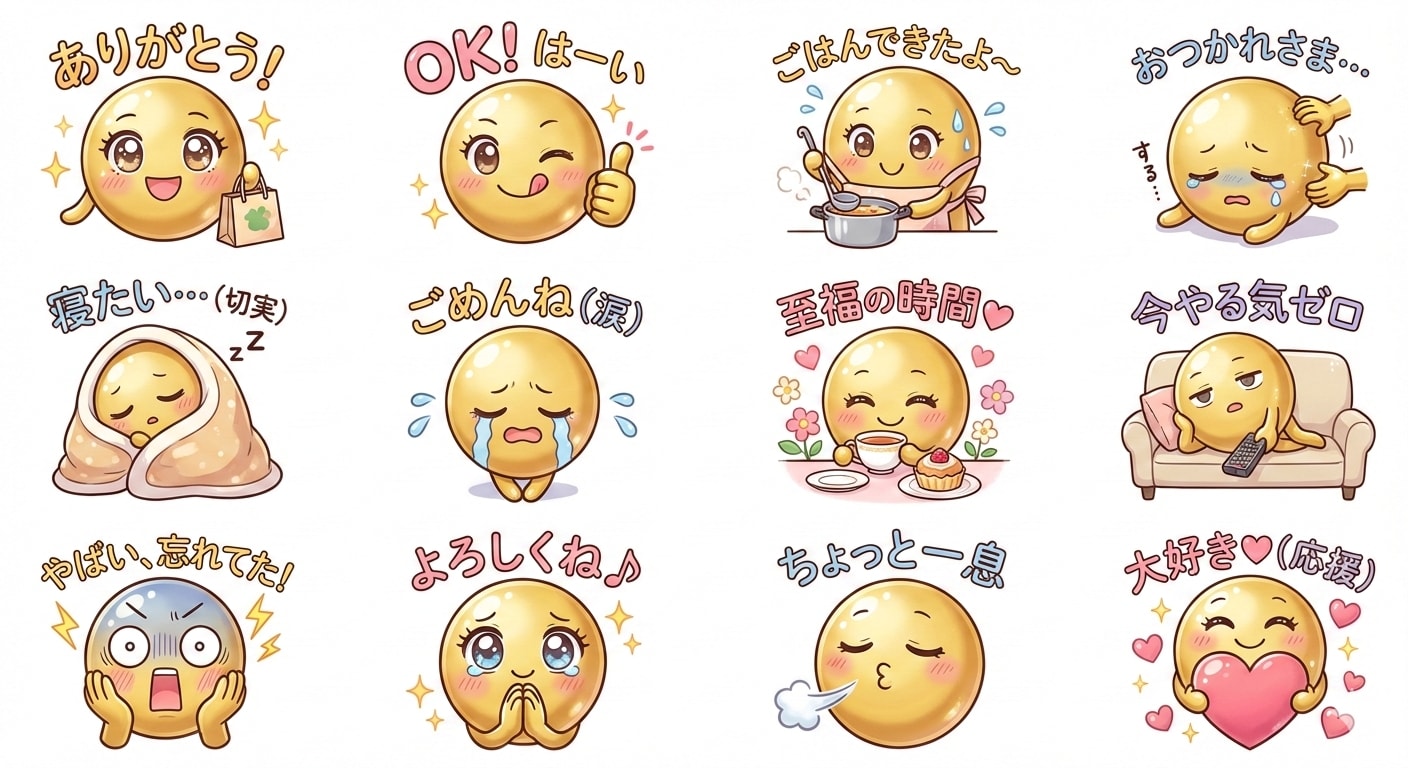 キンタマLINEスタンプ | の人気AIイラスト・グラビア