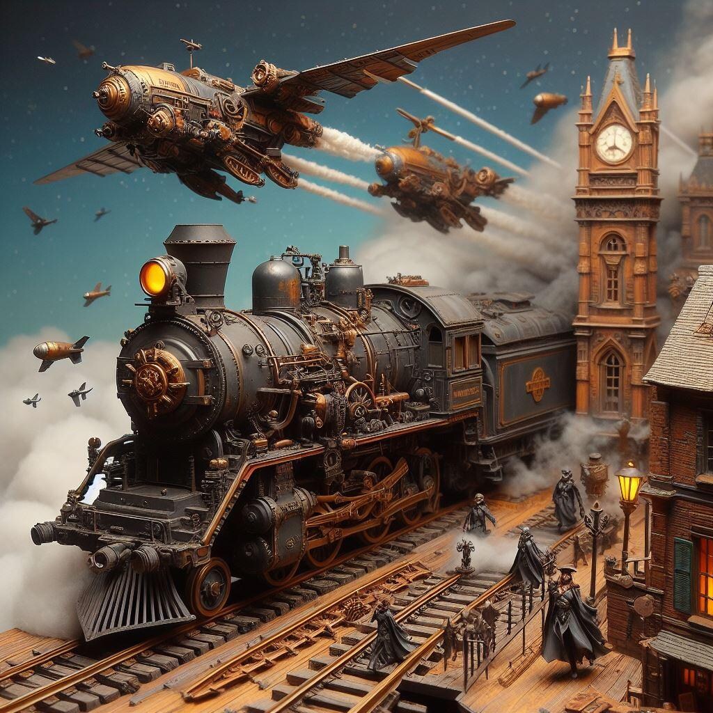 ジオラマで爆走