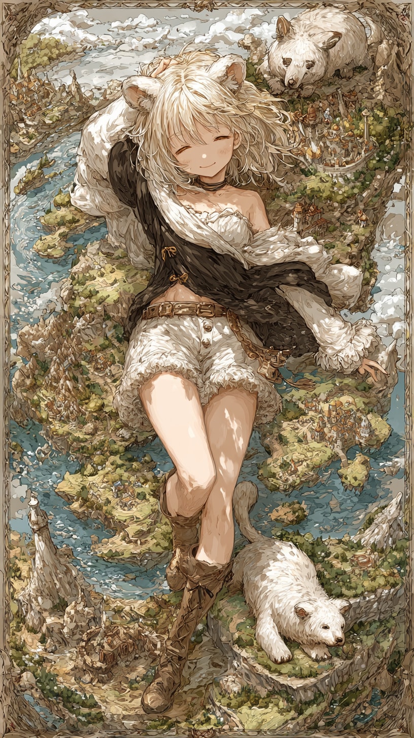 地図のベッド🛏️ | の人気AIイラスト・グラビア