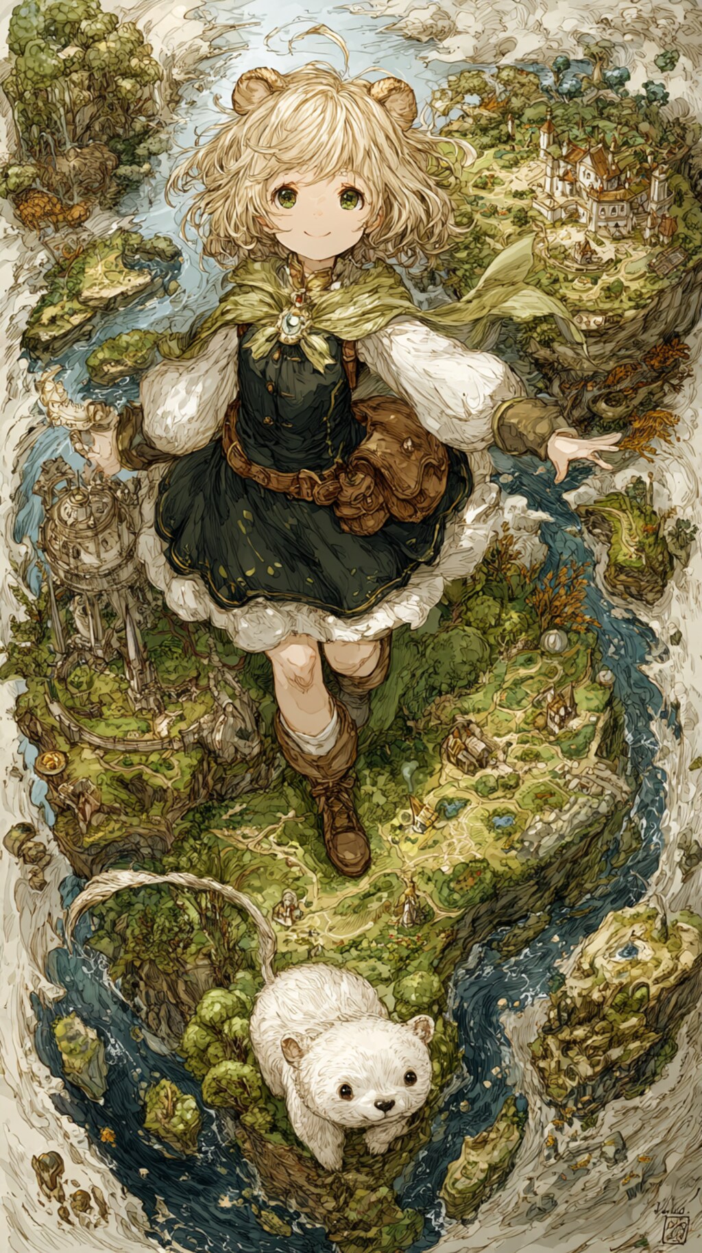 地図のベッド🛏️