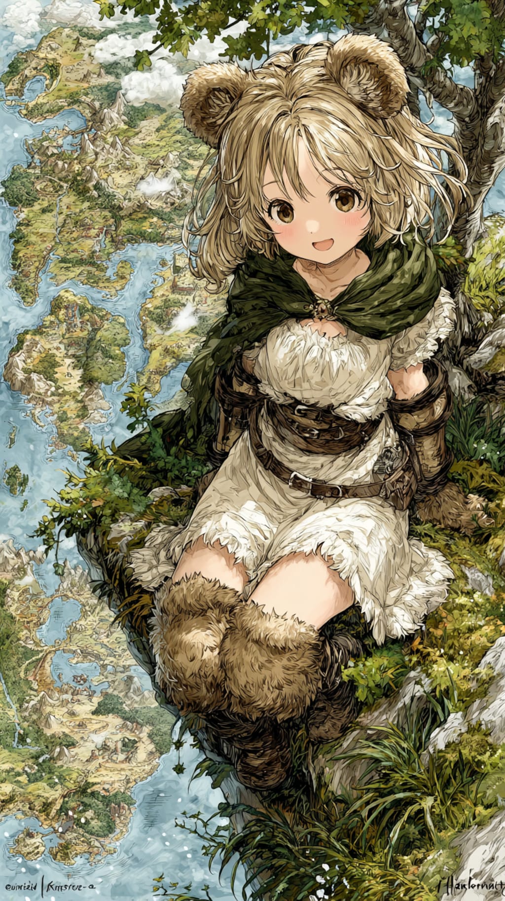 地図のベッド🛏️