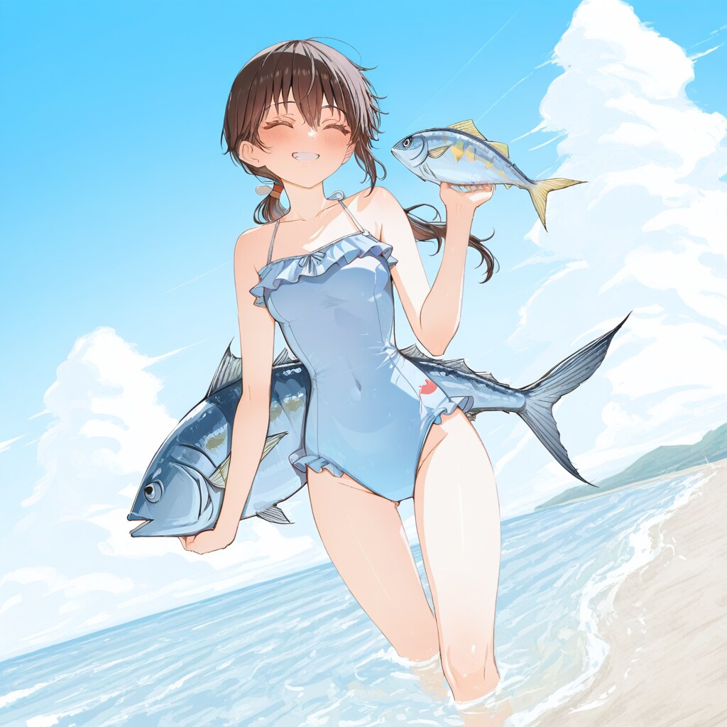 魚取りの少女