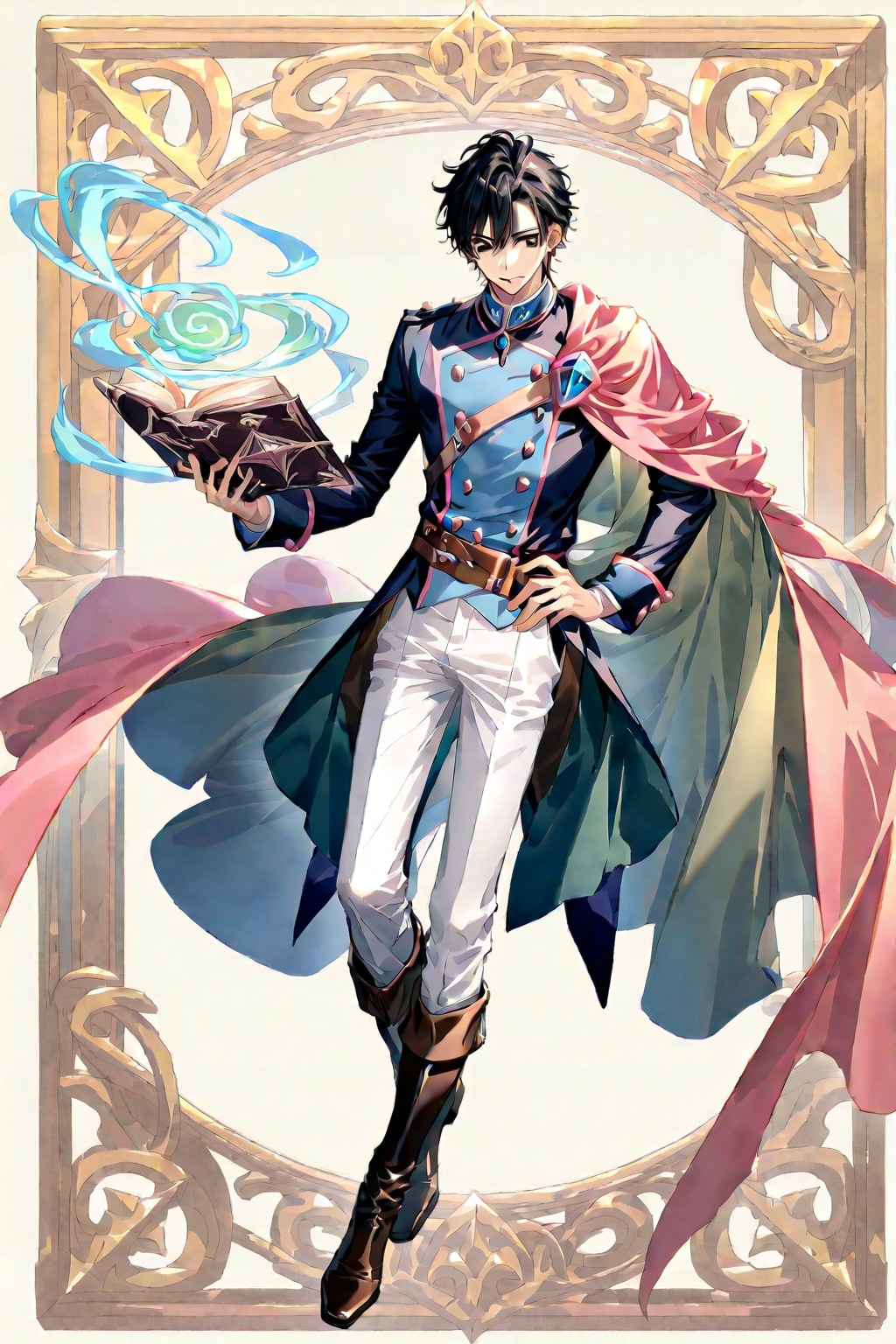 ファンタジーな洞窟地下、大きな男性学者2-3-3-9-2 | の人気AIイラスト・グラビア