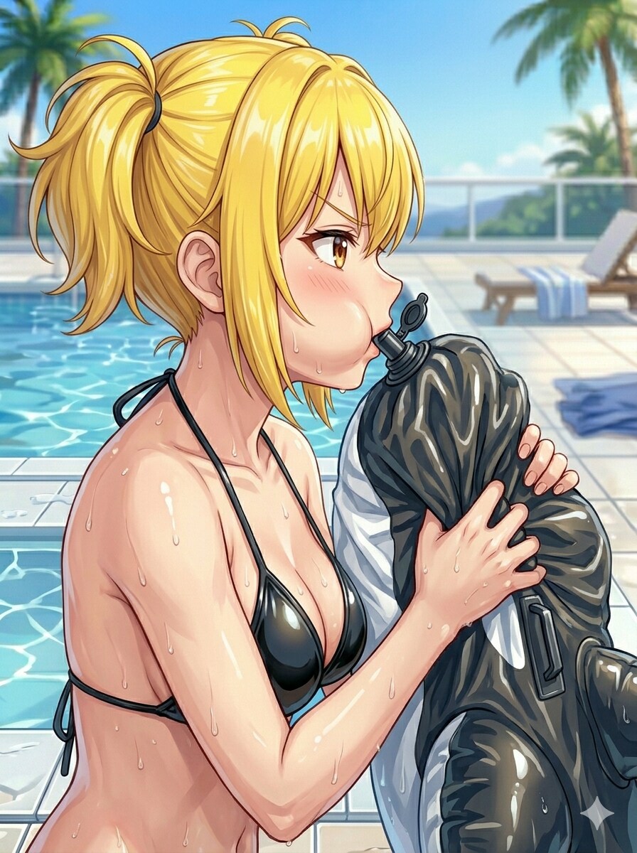 残りの空気を吸ってぺちゃんこに