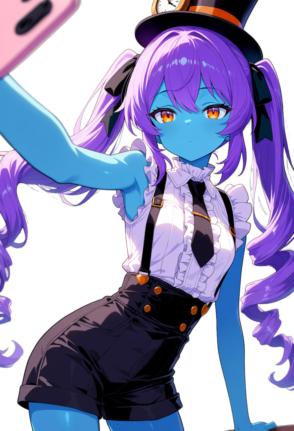 シルクハットちゃんとセルフィー