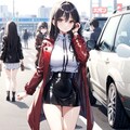 ユリママ　ミニスカート＆ハイブーツスタイル 2枚目