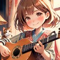 楽器を演奏する女の子 4枚目