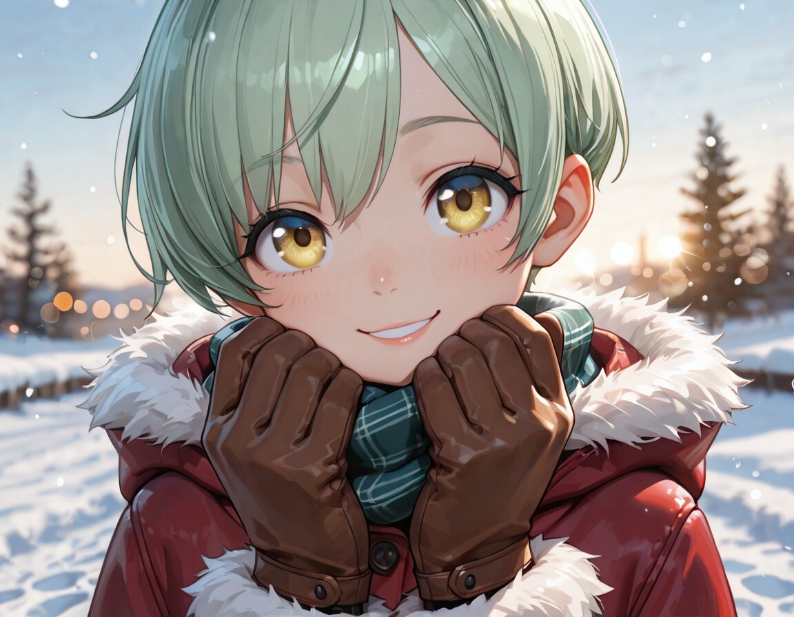 冬（うちの子：エメラルド）