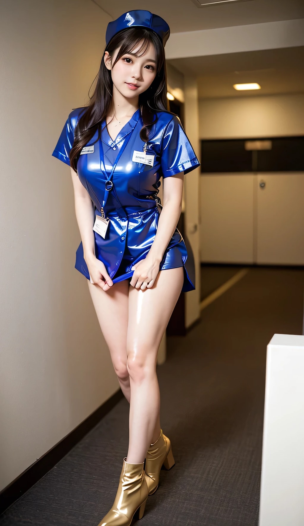 ミニスカポリス風ナース