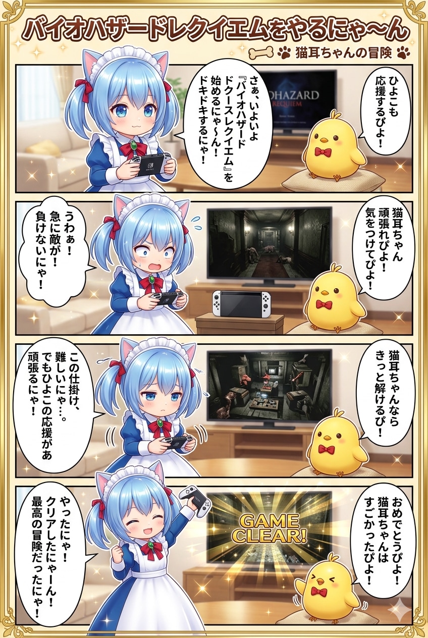 バイオハザードレクイエムをやるにゃ〜ん