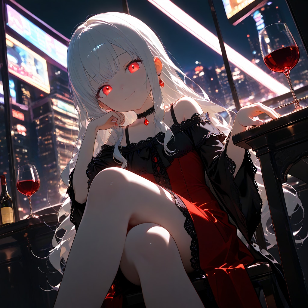 A Toast to the Night / 夜に乾杯を | の人気AIイラスト・グラビア