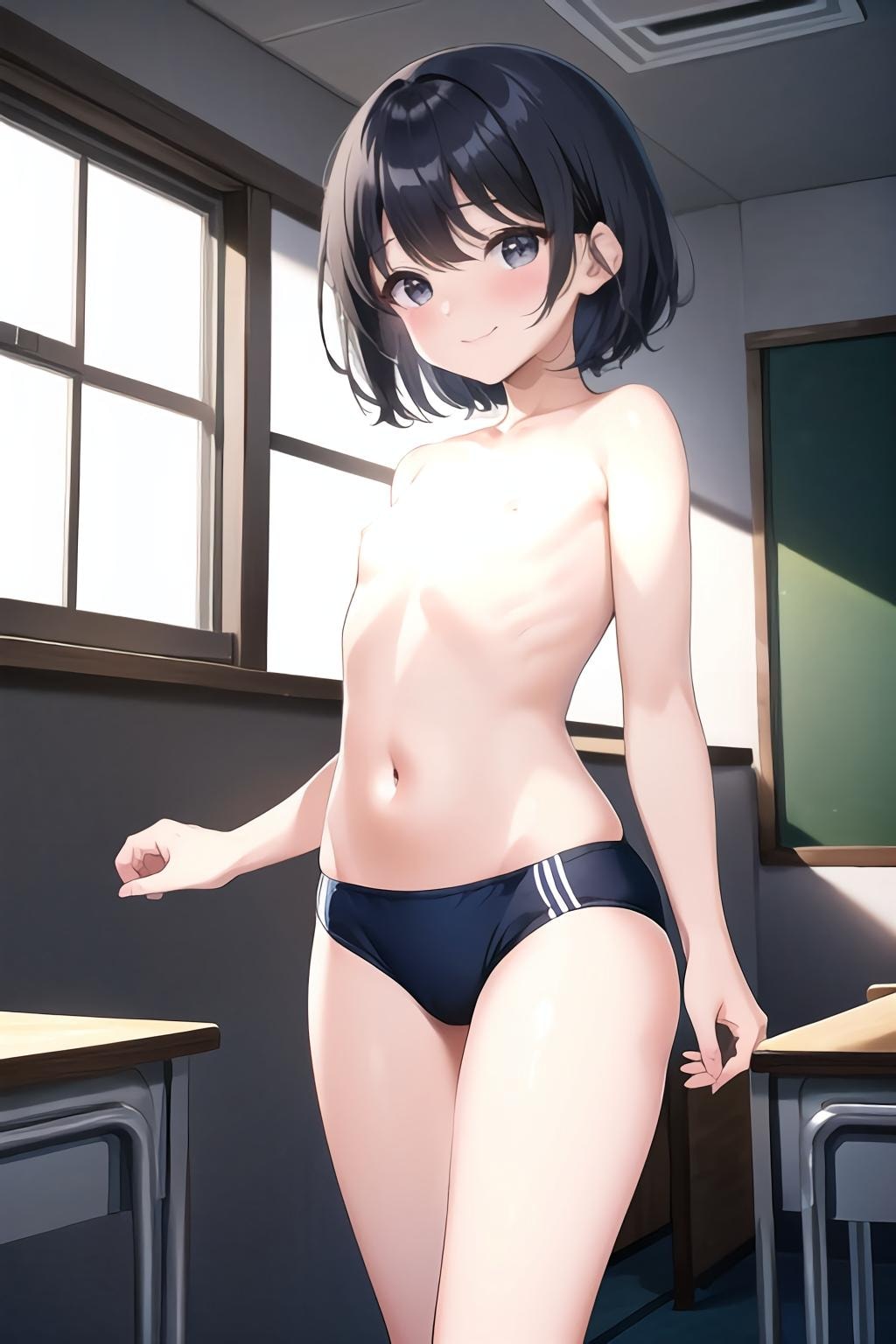 彼女がブルマに着替えたら