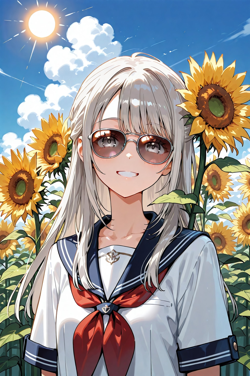 太陽と向日葵