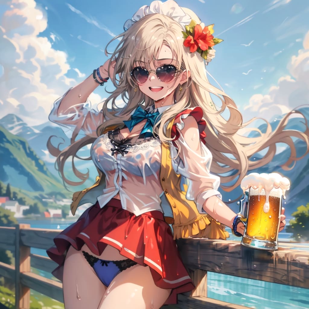 ビールを飲んで暑さをやっつけましょう