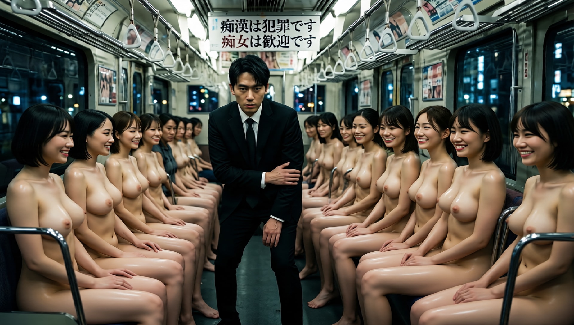 痴女専用車両　痴漢撲滅痴女推進ポスター