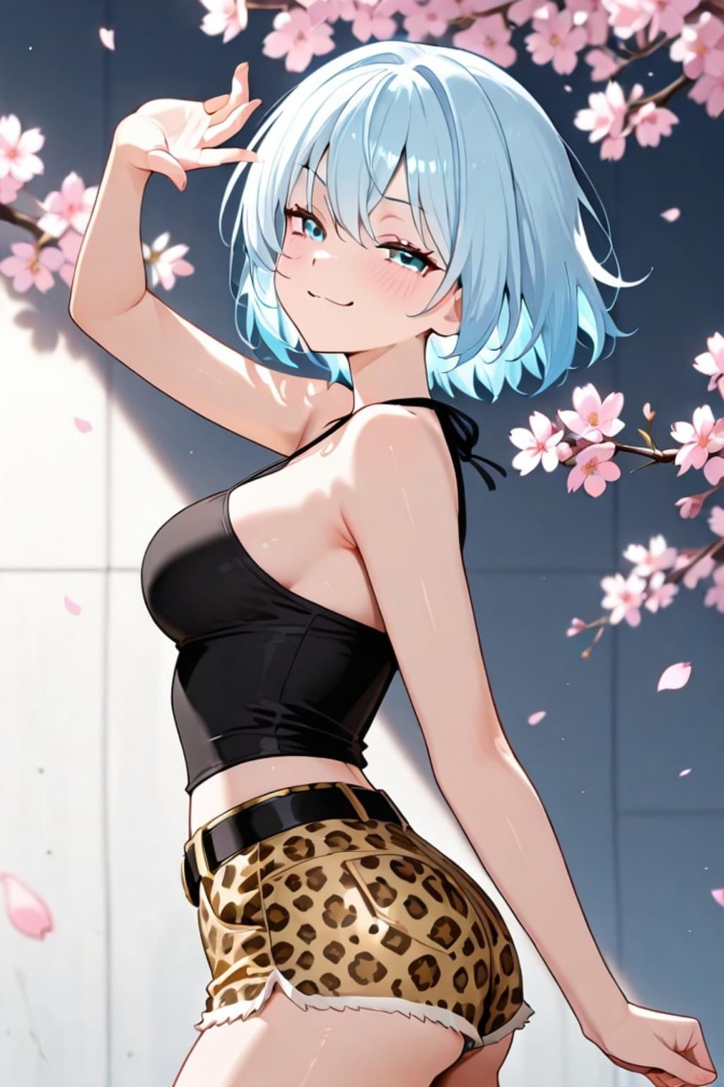 豹柄の青髪ちゃん