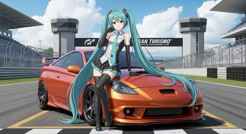 初音ミクとセリカ