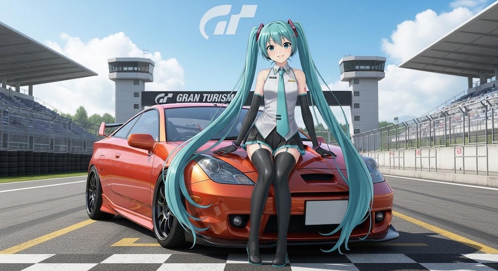 初音ミクとセリカ
