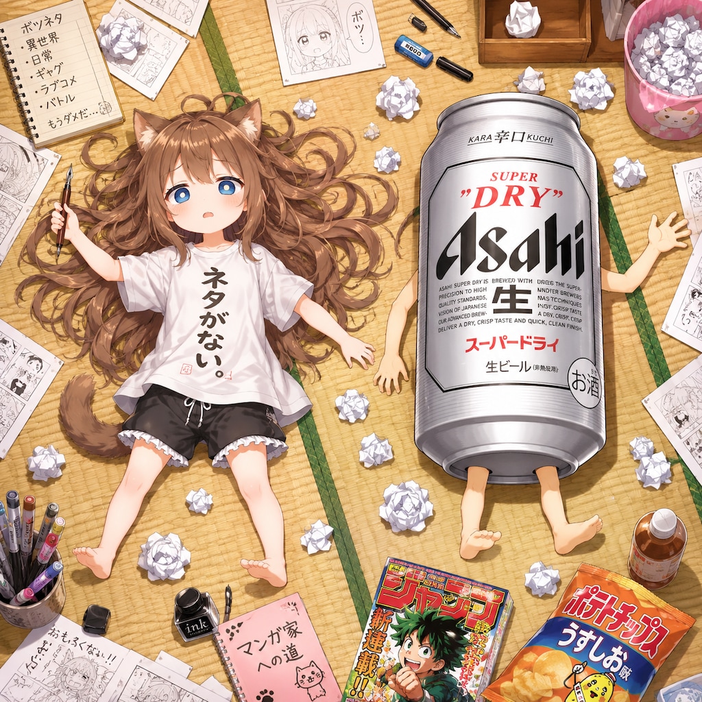 ネタが切れた小さな女の子