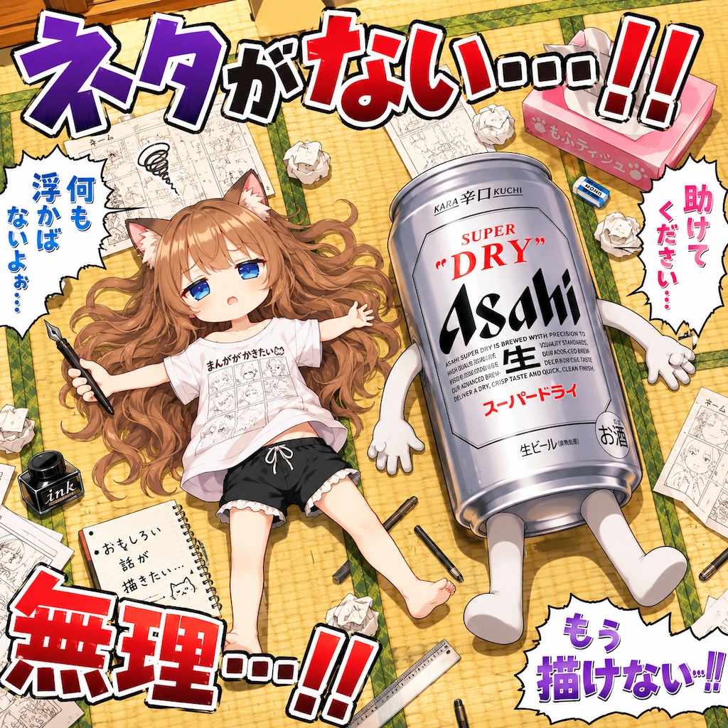 ネタが切れた小さな女の子