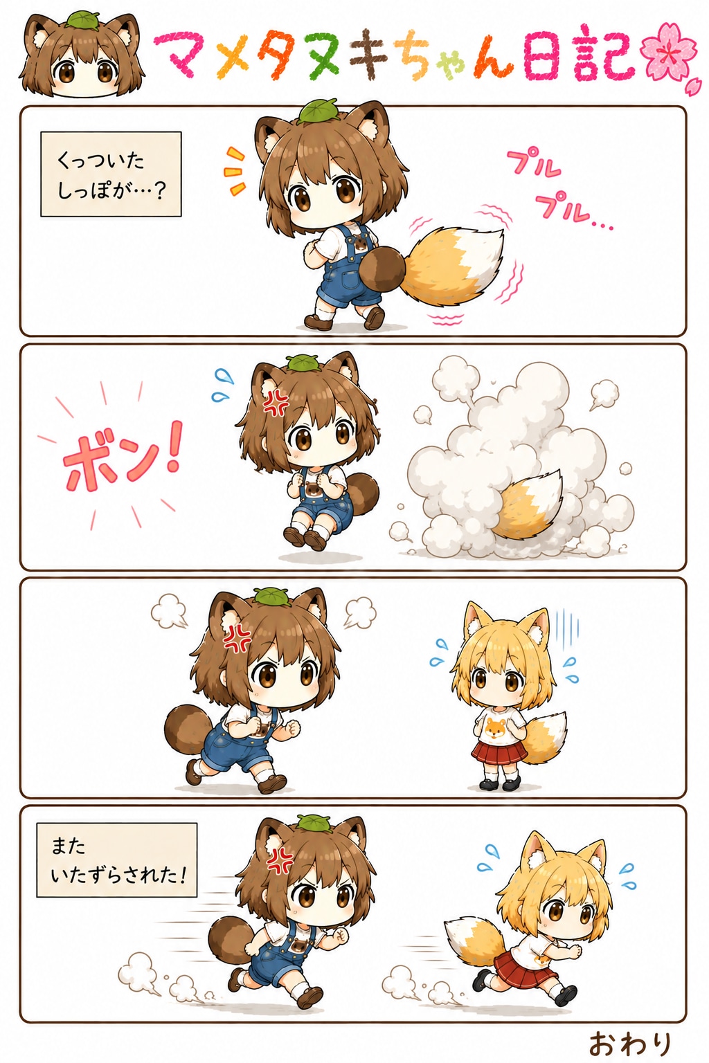 漫画マメタヌキちゃん日記【リメイク版】