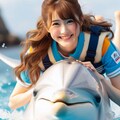 イルカに乗った少女 4枚目