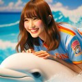 イルカに乗った少女 6枚目