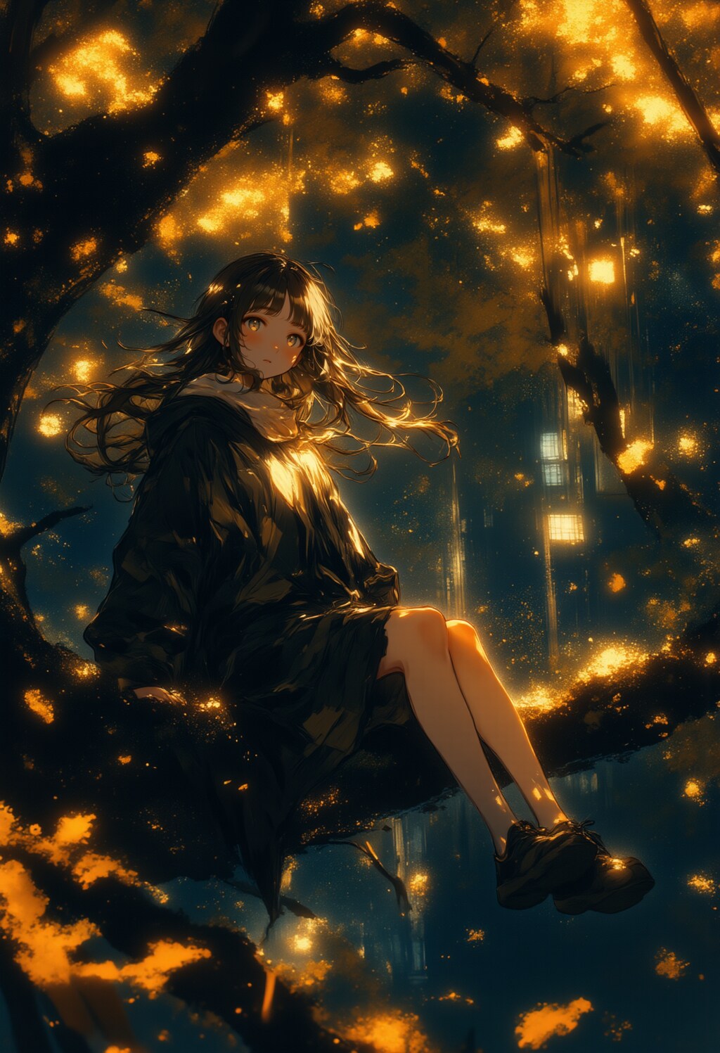 静かな森の夜に